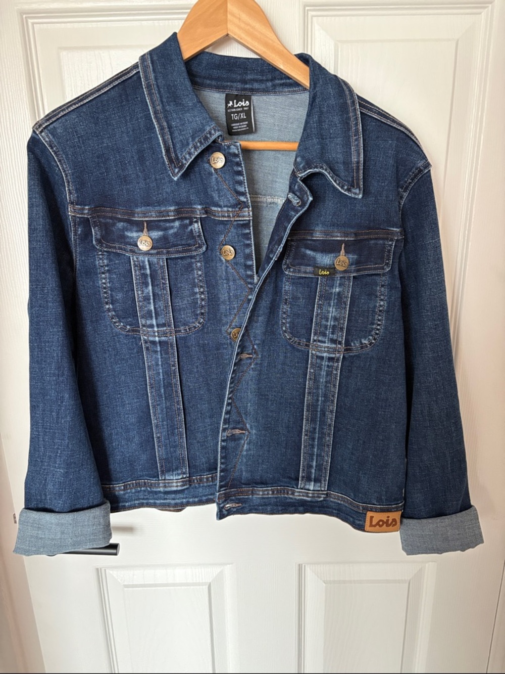Lois Women's Dark Blue Denim Jacket - Classic Jean Jacket